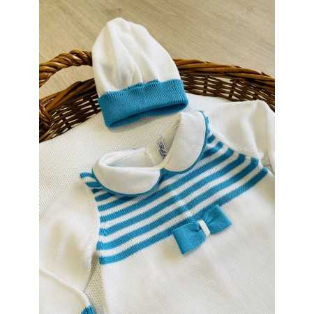 Cappellino Bebè di Almy azzurro