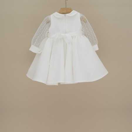 Abito battesimo Ninnaoh tulle pois
