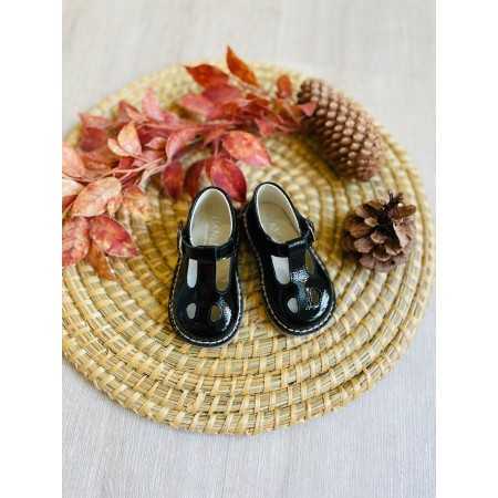 Occhi di bue vernice Panyno nero