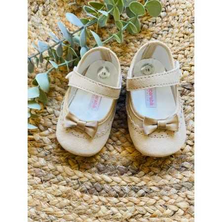 Scarpette culla Ambarabà beige