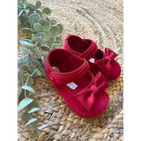 Scarpette culla Ambarabà rosso