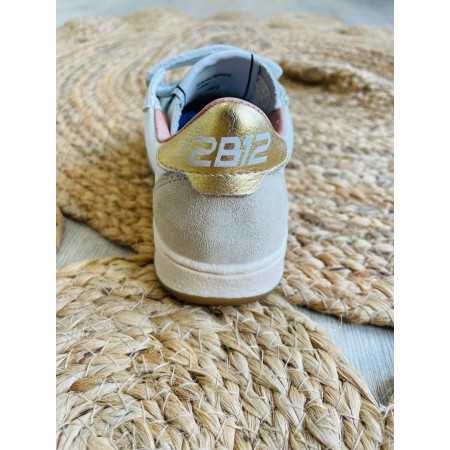 Sneakers glitter 2B12 dorato