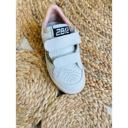 Sneakers glitter 2B12 dorato