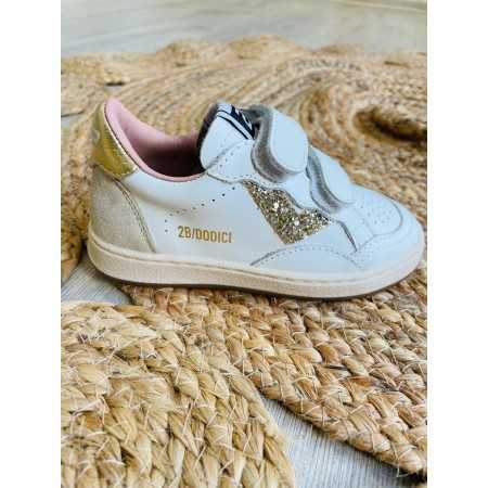 Sneakers glitter 2B12 dorato