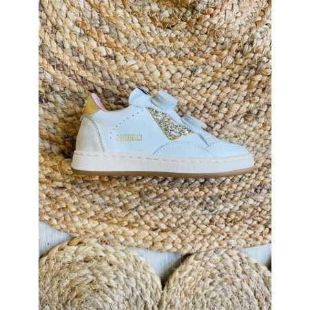 Sneakers glitter 2B12 dorato