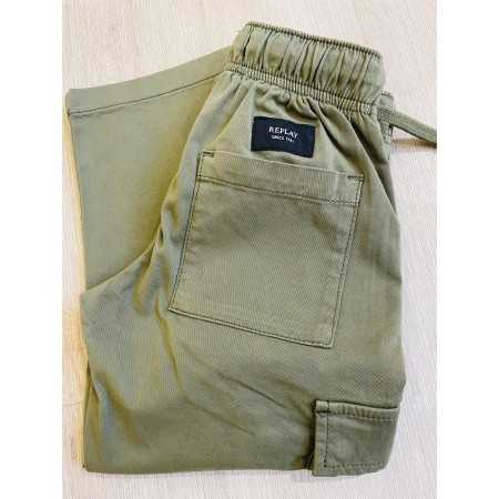 Pantaloni cargo Replay militare Pantaloni cargo Replay militare