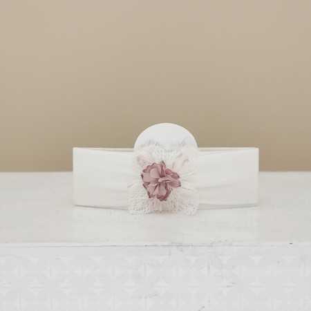 Fascetta fiore malva