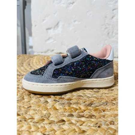 Sneakers glitter 2B12 grigio