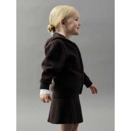 Golfino con Zip e Cappuccio Bambina | Caldo Cotone Golfino con Zip e Cappuccio Bambina | Caldo Cotone