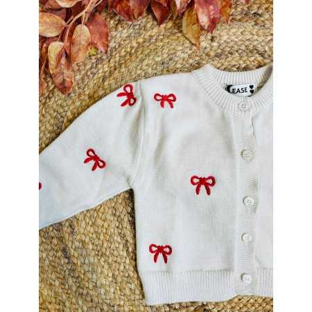 Elegante Golfino Bambina in Caldo Cotone | Fiocchi Ricamati Elegante Golfino Bambina in Caldo Cotone | Fiocchi Ricamati