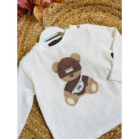 T-shirt Cotone Neonato Orsacchiotto - Comfort & Stile