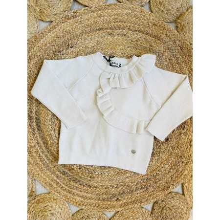 Maglioncino Neonata con Rouche - Comfort ed Eleganza