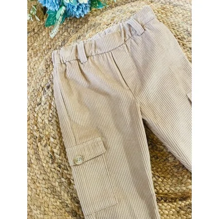Pantaloni Cargo Bambino in Velluto a Coste - Comodi e Stile