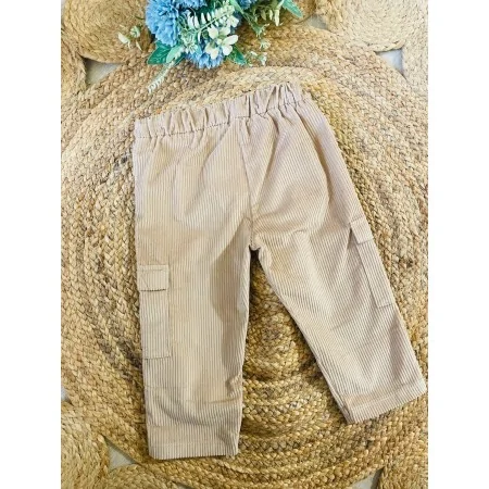 Pantaloni Cargo Bambino in Velluto a Coste - Comodi e Stile