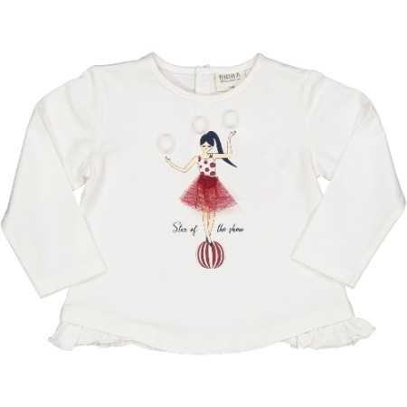 T-shirt Bambina Ballerina in Cotone e Tulle | Elegante & Comoda