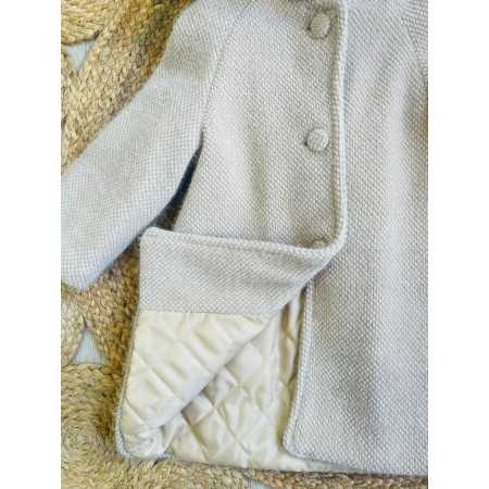 Cappottino Bambina in Panno Tramato - Eleganza e Comfort Cappottino Bambina in Panno Tramato - Eleganza e Comfort