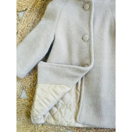 Cappottino Bambina in Panno Tramato - Eleganza e Comfort Cappottino Bambina in Panno Tramato - Eleganza e Comfort