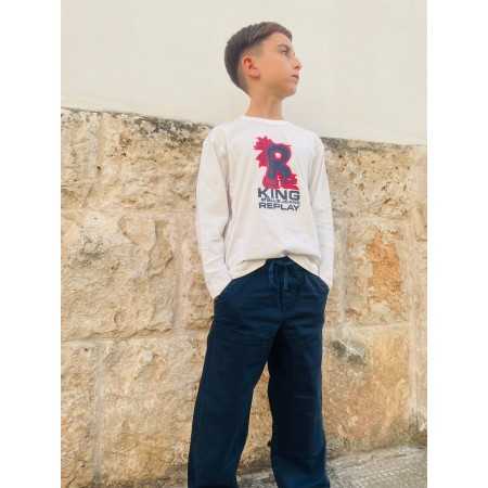 T-shirt Replay Bimbi: Cotone, Comfort e Stile T-shirt Replay Bimbi: Cotone, Comfort e Stile