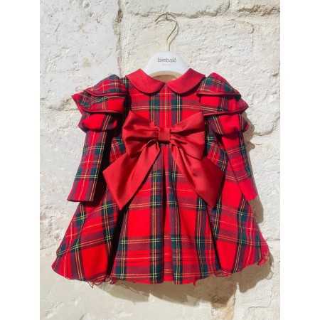 Abito Natalizio Elegante Tartan Bambina - Stile Unico