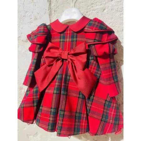 Abito Natalizio Elegante Tartan Bambina - Stile Unico