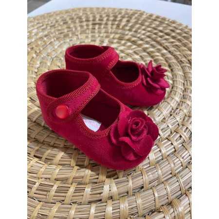 Scarpine Culla natalizie in Velluto - Eleganza e Comfort Scarpine Culla natalizie in Velluto - Eleganza e Comfort
