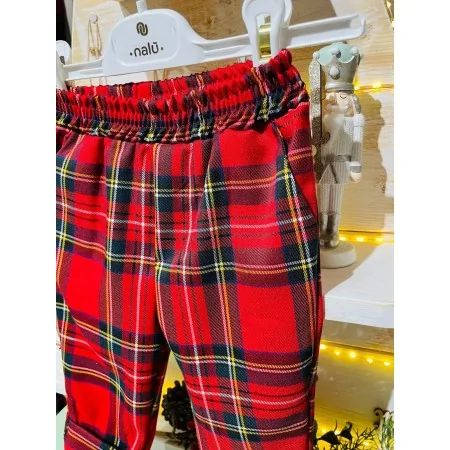 Pantaloni Natalizi Bambino Tartan Rosso | Eleganti e Comodi Pantaloni Natalizi Bambino Tartan Rosso | Eleganti e Comodi