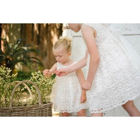 Abito Bambina Panna Tulle - Eleganza e Comfort