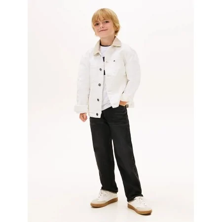 Giubbino Denim Bianco Tommy Hilfiger - Stile e Comfort Giubbino Denim Bianco Tommy Hilfiger - Stile e Comfort