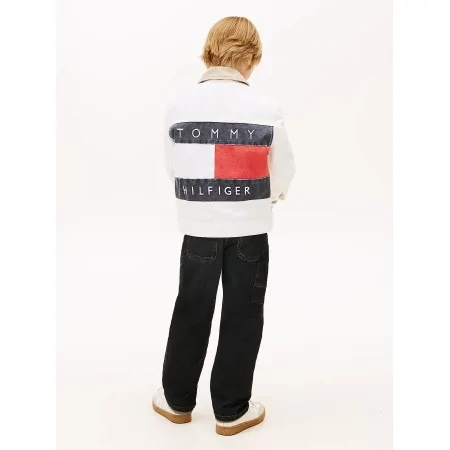 Giubbino Denim Bianco Tommy Hilfiger - Stile e Comfort Giubbino Denim Bianco Tommy Hilfiger - Stile e Comfort