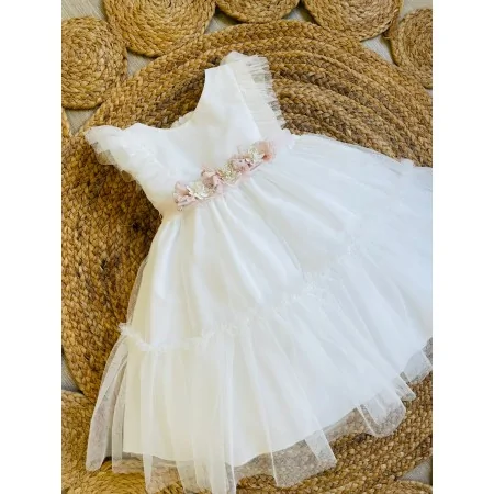 Abito Battesimale Elegante in Tulle - Mimilù