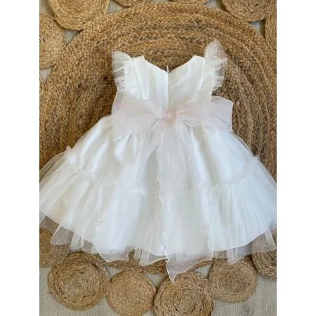 Abito Battesimale Elegante in Tulle - Mimilù