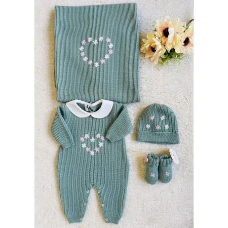 Coordinato Nascita Lana Neonata - Eleganza e Comfort