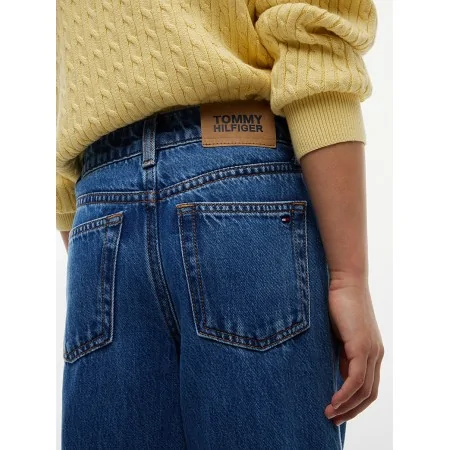 Jeans a Vita Alta Bambina Tommy Hilfiger - Stile Retrò