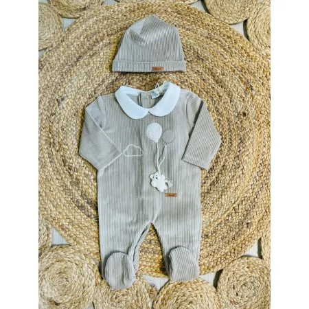 Tutina in Ciniglia Neonato - Comfort & Stile Orsetto Tutina in Ciniglia Neonato - Comfort & Stile Orsetto