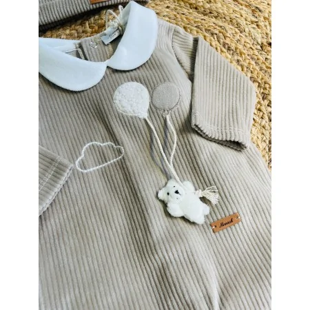 Tutina in Ciniglia Neonato - Comfort & Stile Orsetto Tutina in Ciniglia Neonato - Comfort & Stile Orsetto