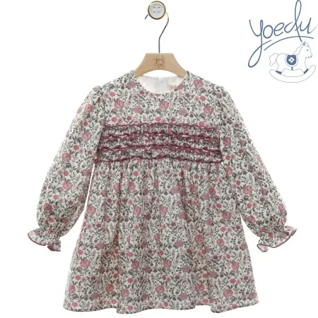 Abito in Caldo Cotone Bambina - Stile Floreale & Comfort