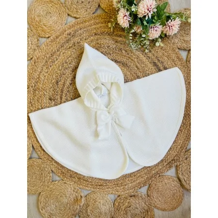 Mantellina Neonata in Lana | Made in Italy – Elegante