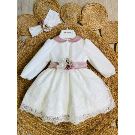 Abito Battesimale Neonata Made in Italy
