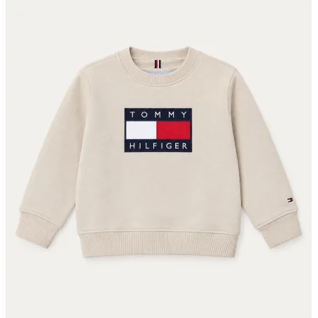 Felpa Bambino Tommy Hilfiger in Cotone Garzato
