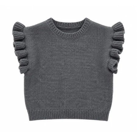 Gilet Bambina Lana Merinos Made in Italy | Nuvolè