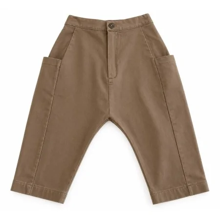 Pantalone Bambino Baggy Color Fango | Nuvolè