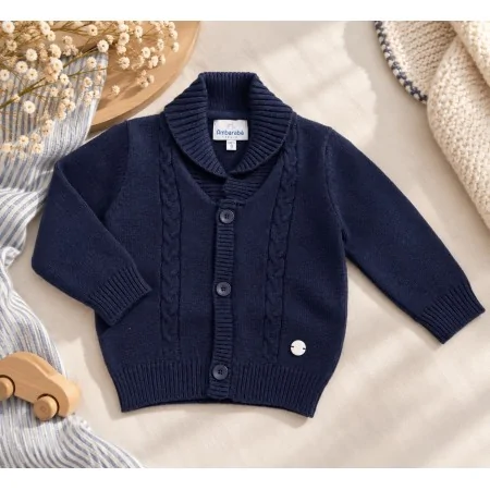Golfino Neonato Blu Navy Ambarabà | Morbido ed Elegante