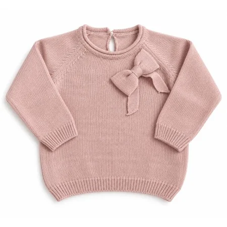 Maglioncino Neonata Lana Cashmere con Fiocco | Nuvolè